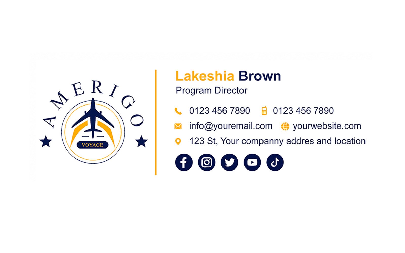 Basic HTML email signature sample 02